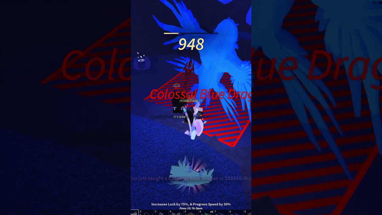 Пройти 1000-й уровень на скорость! С помощью DEV ROD! #roblox #fisch #viralvideo #bluedragon