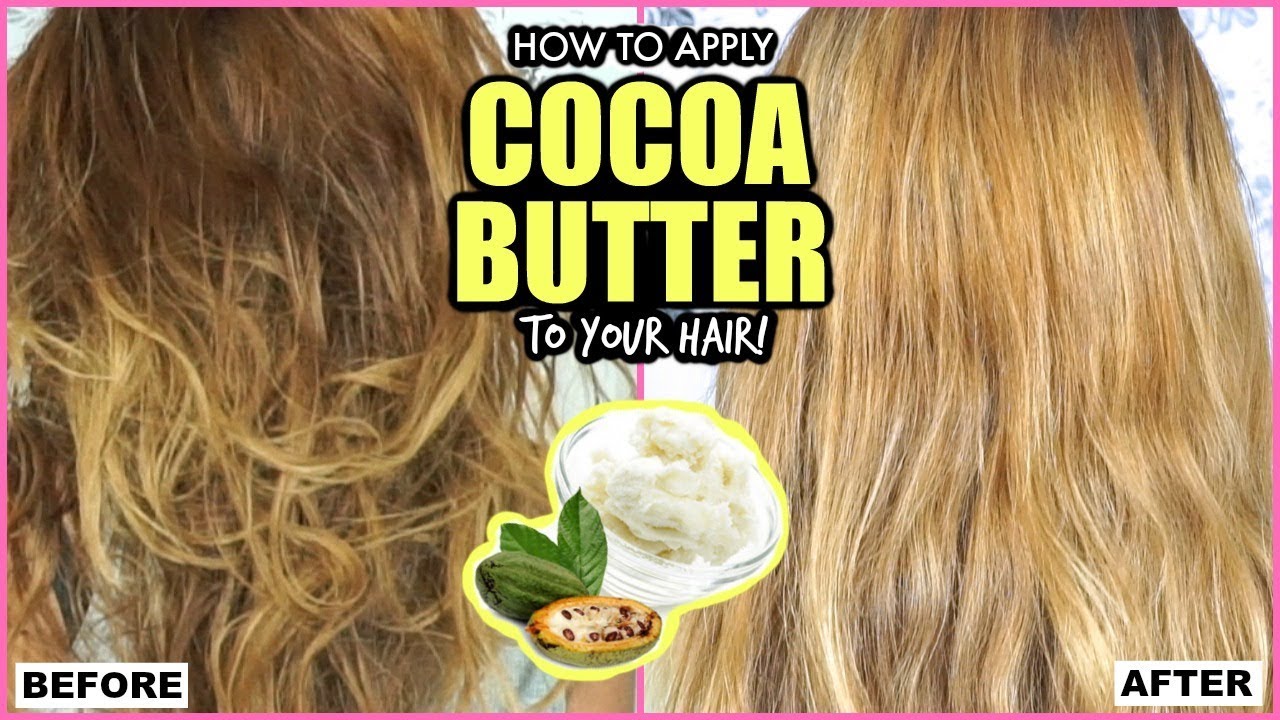 HOW TO USE COCOA BUTTER AS A HAIR MASK! │ DIY