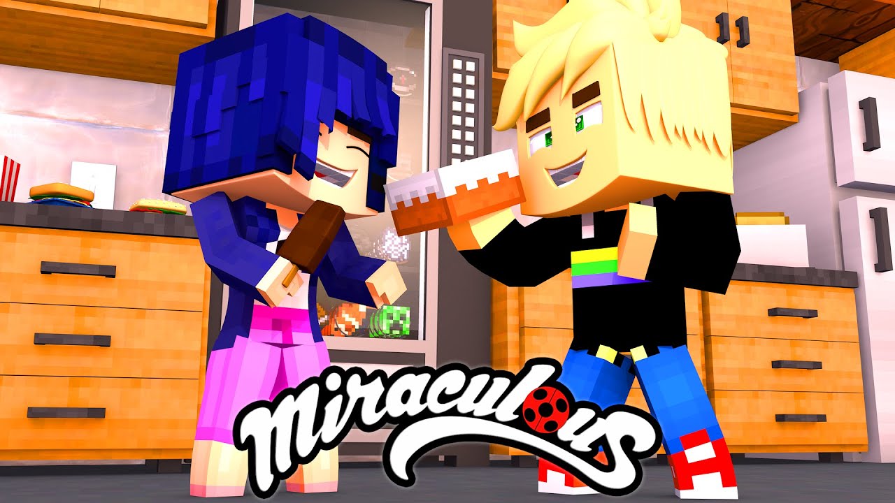 Minecraft Bebês: MARINETTE E ADRIEN COZINHANDO (Ep. 25) - MIRACULOUS AS AVENTURAS DE LADYBUG