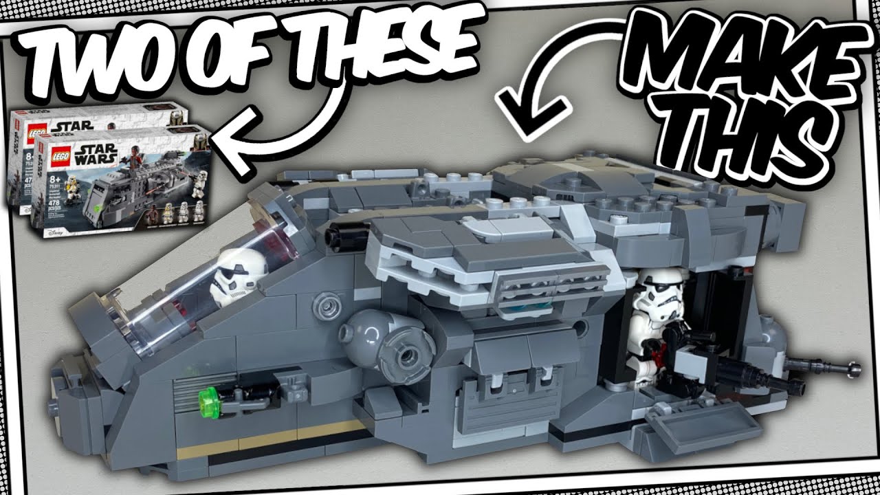 IMPERIAL MARAUDER DROPSHIP ALTERNATE BUILD! - 2x 75311 Imperial Armored Marauder Alternate Build