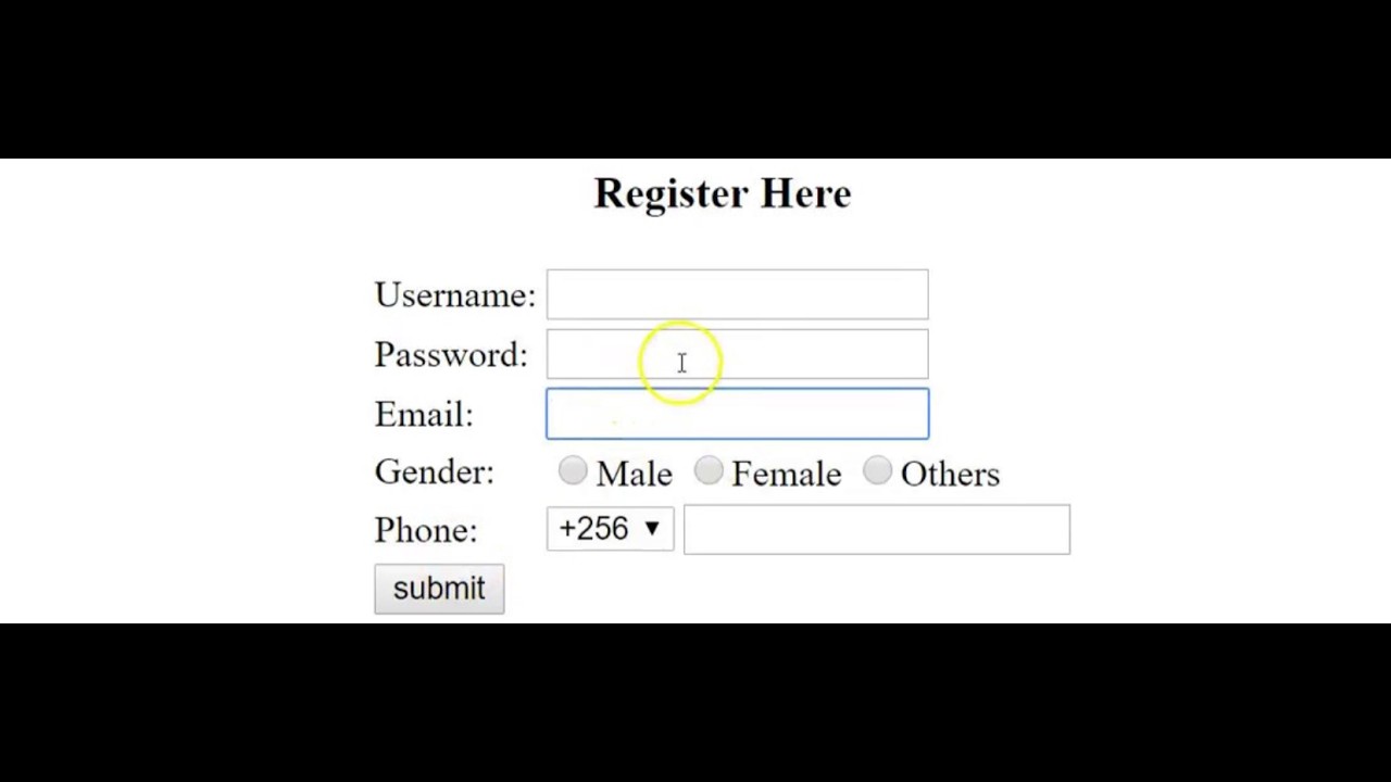 HTML Coding Practice: Building Forms and Tables