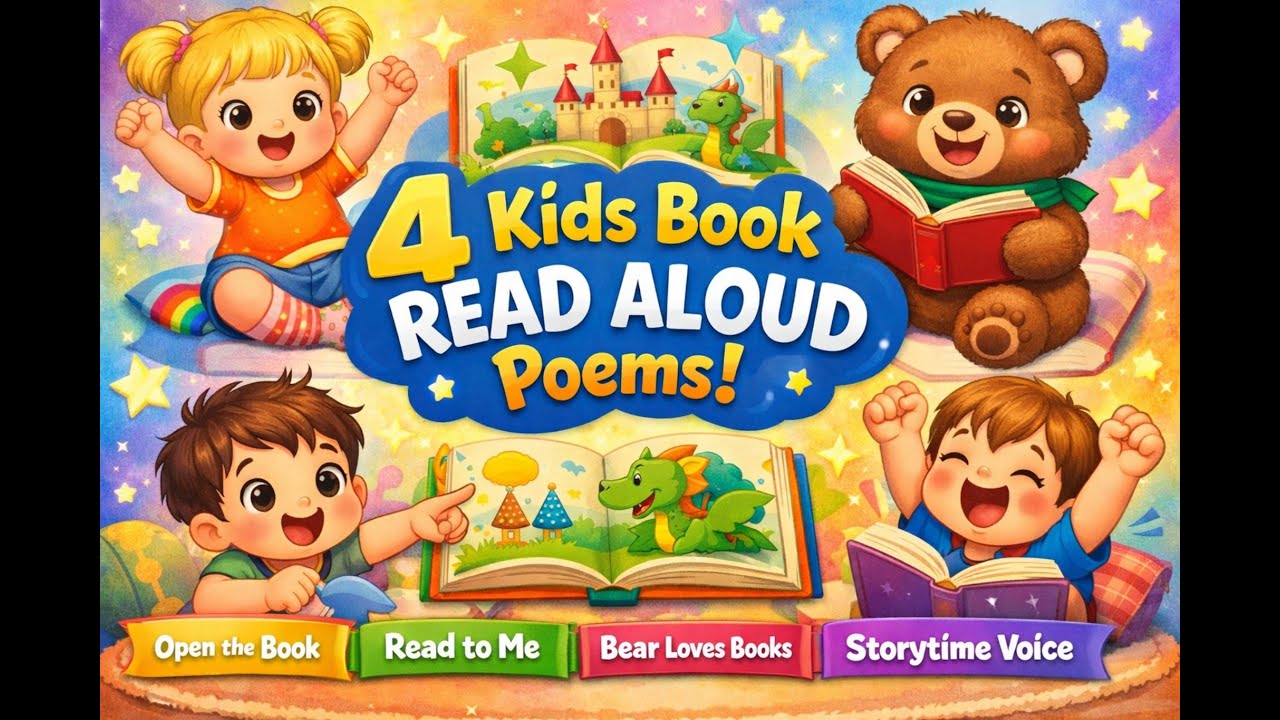 “4 Fun Kids Book Read Aloud Poems | Storytime Rhymes for Toddlers”