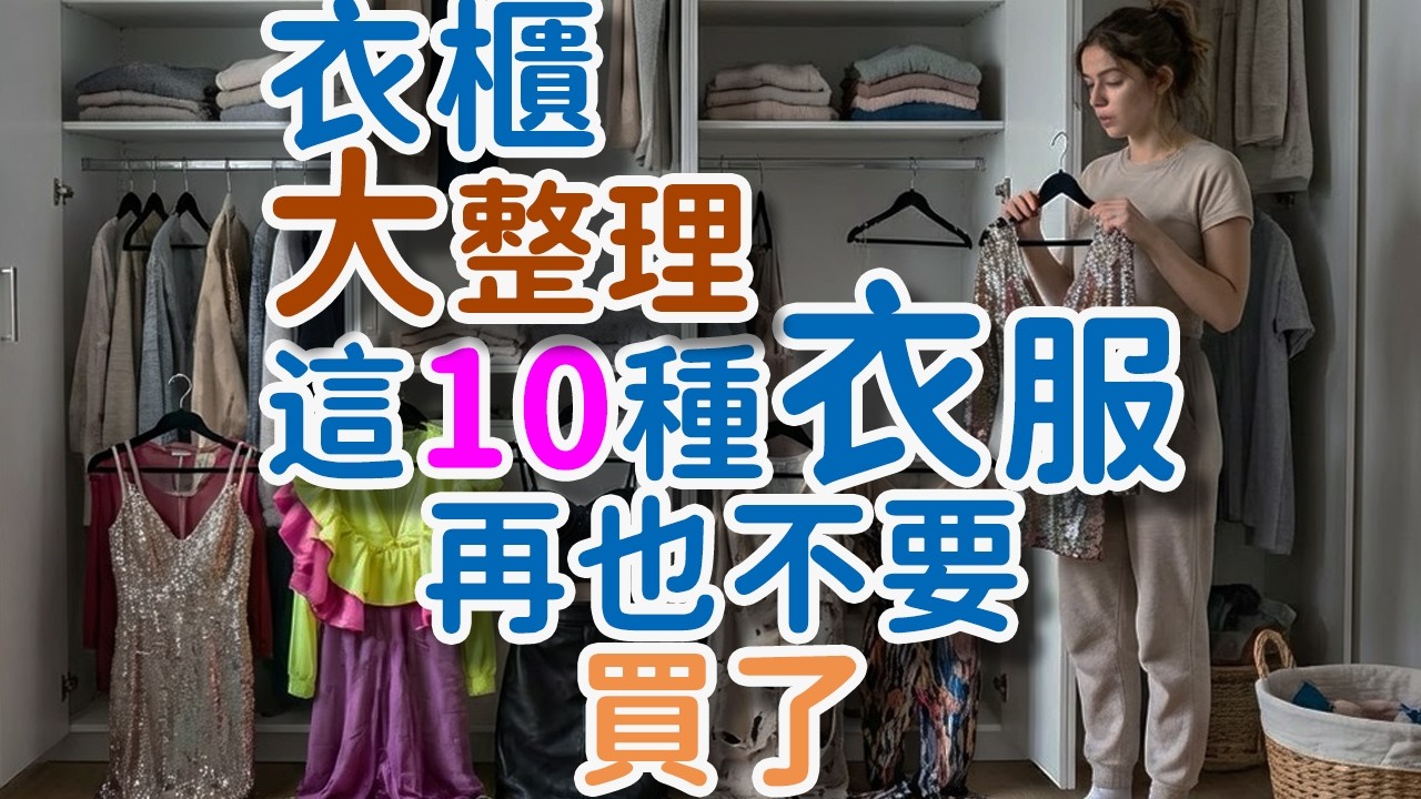 衣櫃大整理：這10種衣服我再也不買了！買了真的會後悔!#衣櫃整理# 衣櫃大整理# 斷捨離# 不買清單# 買衣服後悔# 極簡穿搭