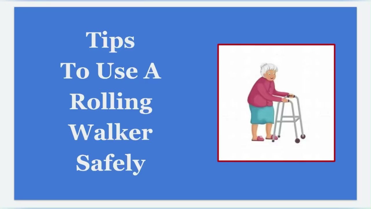 How to use a Walker for Toe-touch and Partial weight Bearing