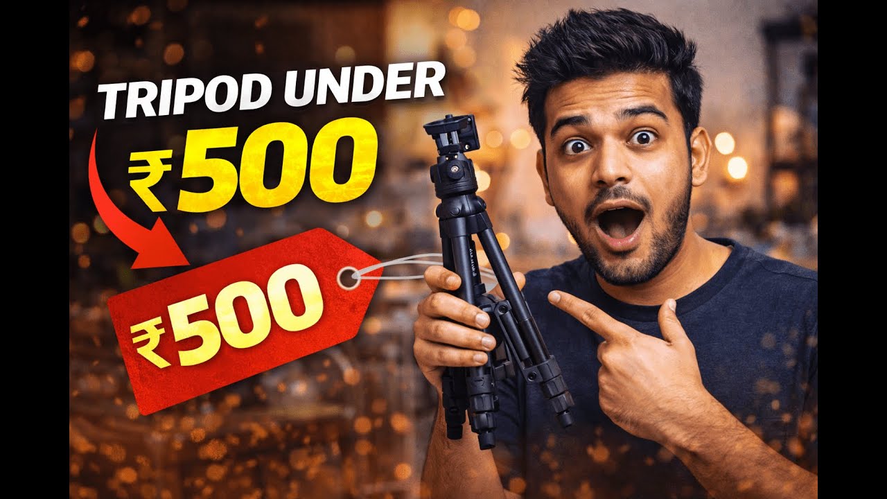 Best Tripod Under ₹500? 😳 Budget Review