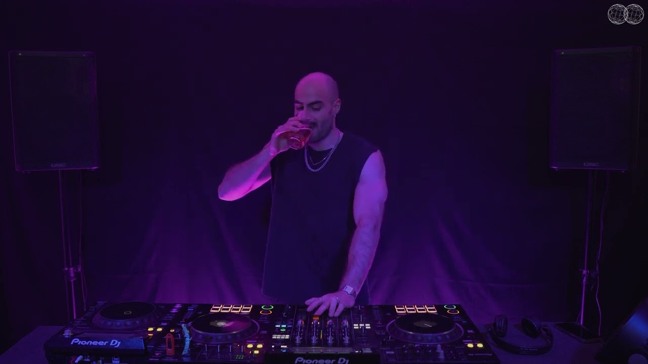 Double Earth Records Live Stream - LEONARD PALM Hard Techno Set