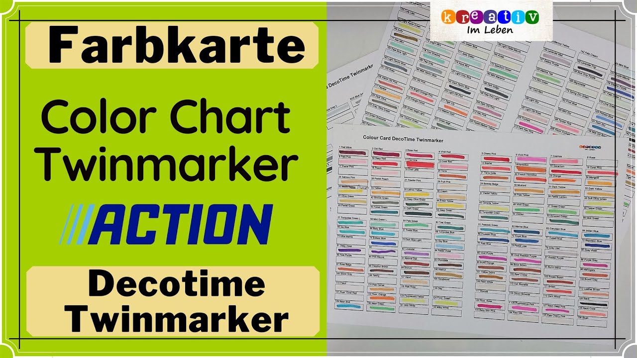 [Farbkarte] ❂ Colour Chart Card ❂ Decotime Twinmarker ❂ Kreativ im Leben