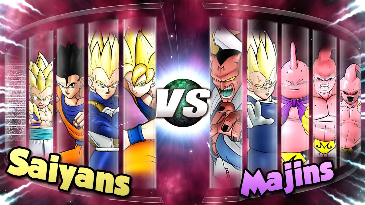 Super Saiyans Vs Majins // Dragon Ball Raging Blast 2