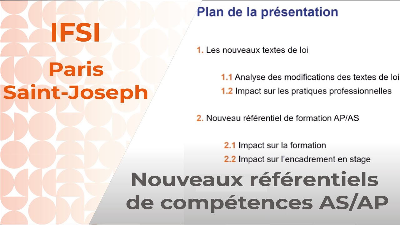 Webinar 30/11/21 IFAS IFAP Paris Saint-Joseph - Nouveaux Référentiels de Compétences des AS et AP