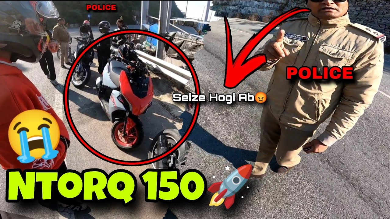 Ntorq 150🚀 Hyper Ride Police Seized Our Bikes 😭 TVS Ntorq 150 Hyper Ride #ntorq150 #tvsntorq150 