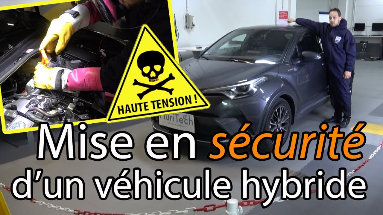 Étapes de consignation d'un véhicule hybride (habilitation électrique)