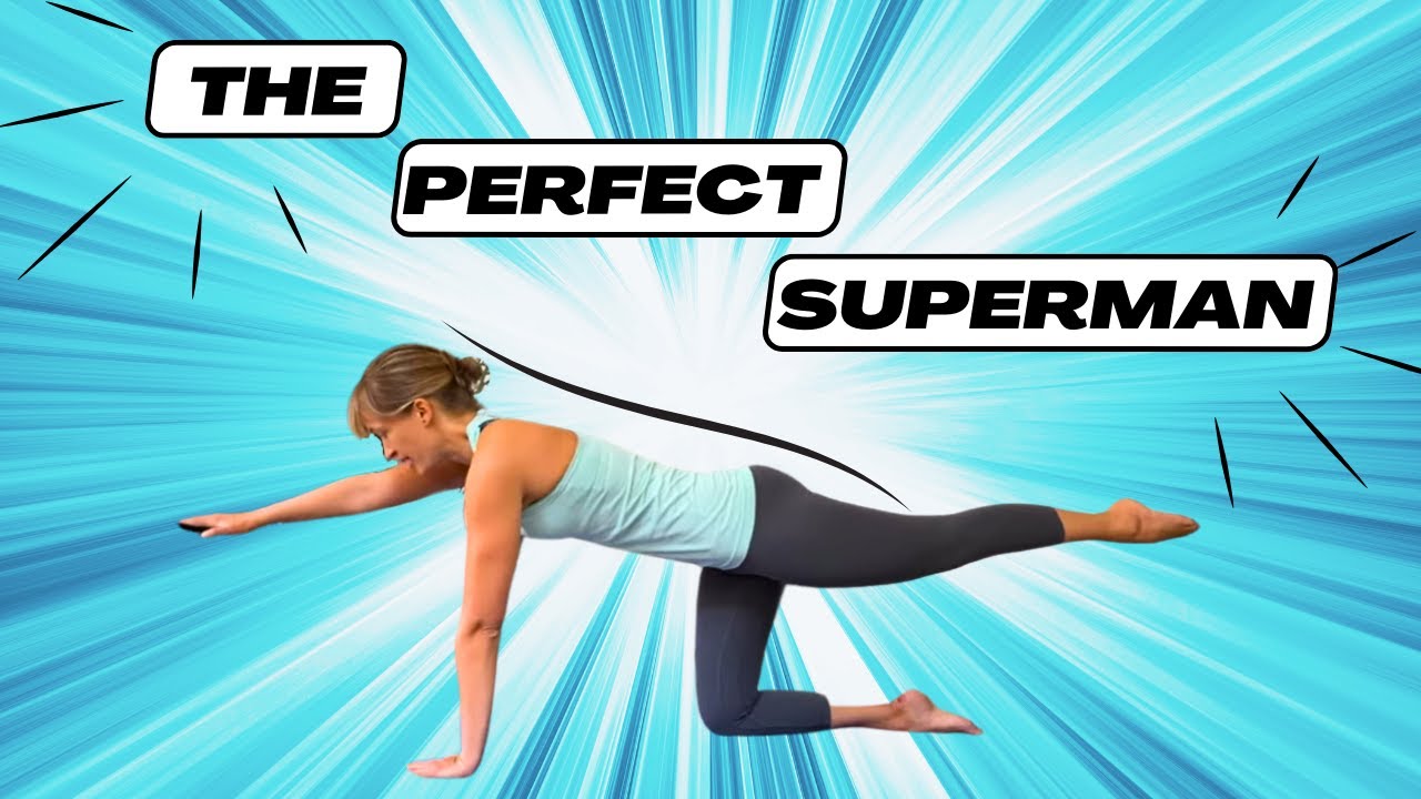 Pilates quadruped exercise aka superman
