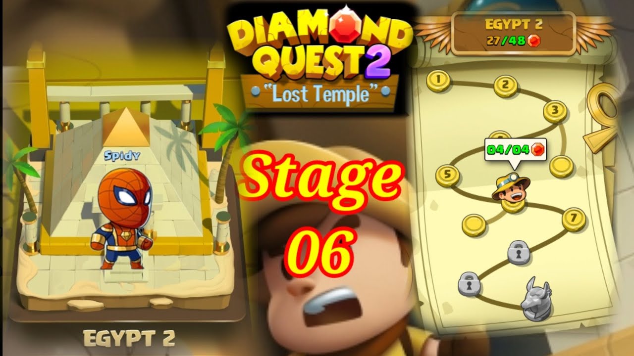 Diamond Quest 2 The Lost Temple EGYPT 2 Stage 6
