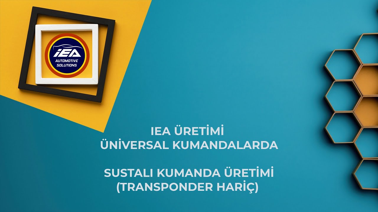 İEA Üretimi Üniversal Kumandalarda Sustalı Kumanda Üretimi(Transponder Hariç)