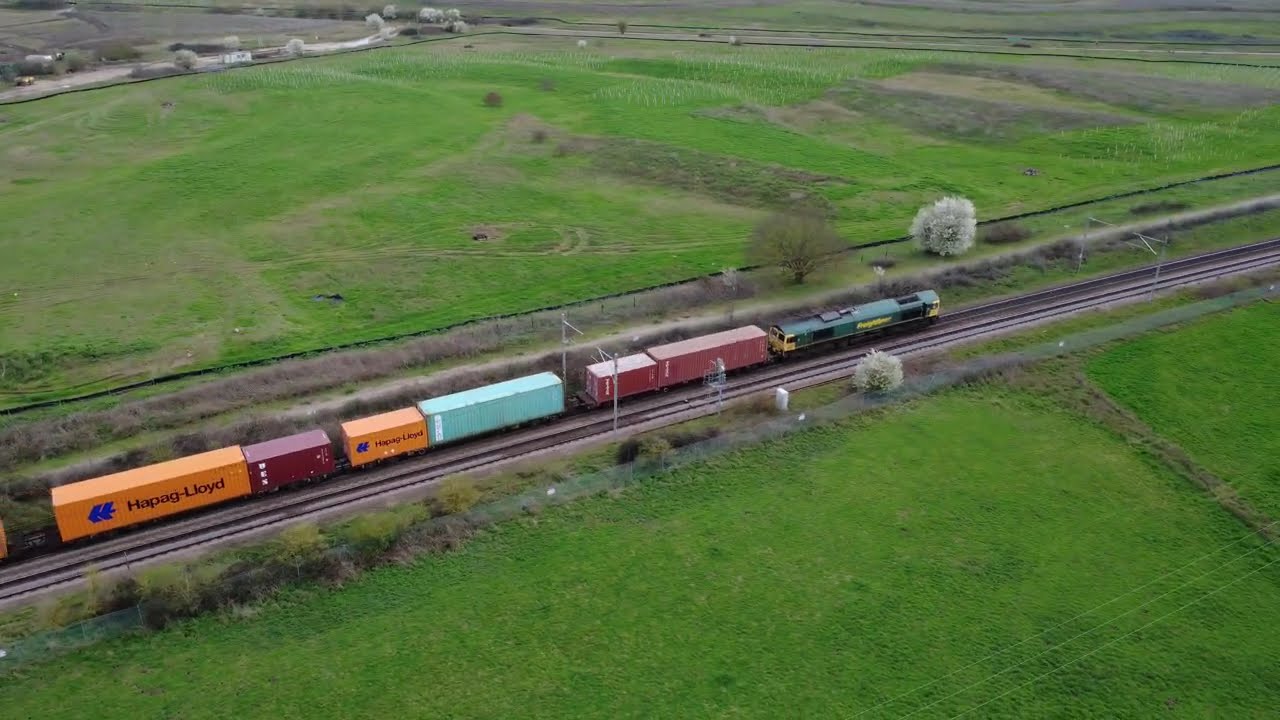 Rail action at Thames Haven Jn | drone footage