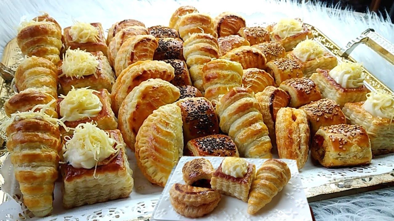 رمضان قريب 🌛أجي خود أفكار مملحات مشكلة بحشوات لذيذة سريعة واقتصادية👌 بعجين كيذوب في الفم