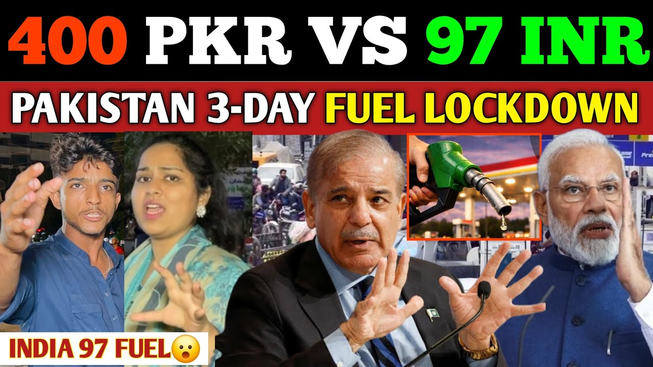 PAKISTAN vs INDIA: PETROL PRICE SHOCK & 3-DAY LOCKDOWN | PAK public reacts