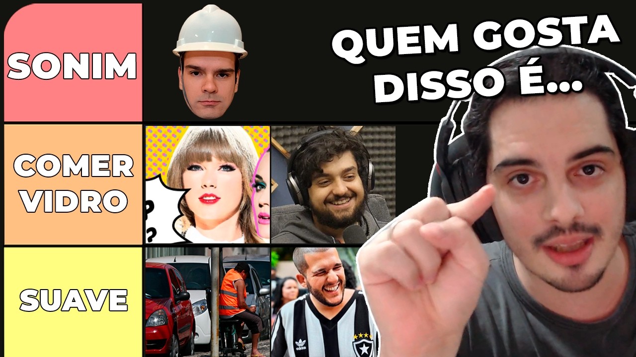 TIER LIST DE COISAS QUE D&Atilde;O RAIVA