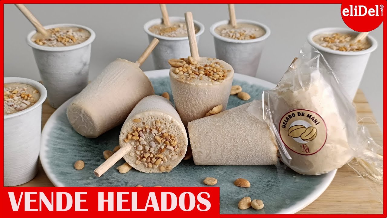 💥Cómo Hacer HELADO DE MANÍ CREMOSO🥜para VENDER desde CASA