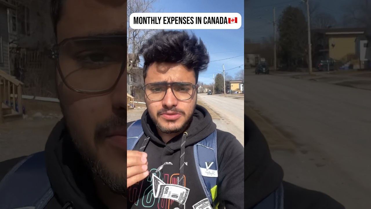 Monthly Expenses of An International Student in Canada in 2024🇨🇦| #shorts #studyincanada #reality