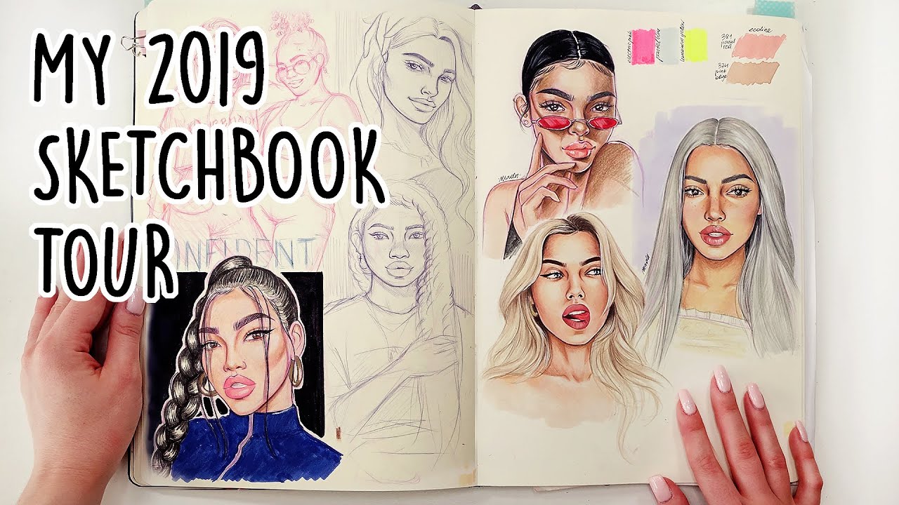 MY 2019 SKETCHBOOK TOUR! 😍 | Natalia Madej