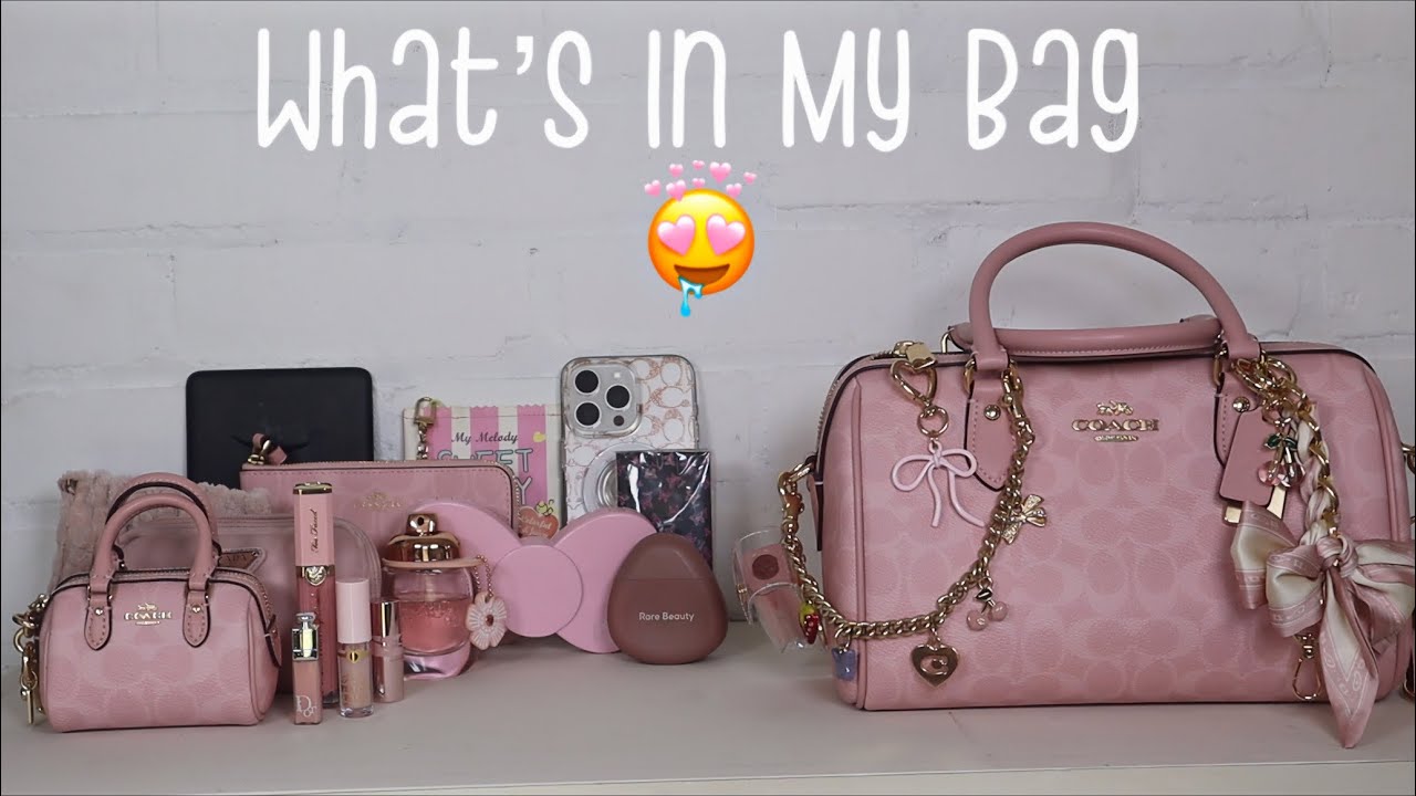 What’s In My Bag - Coach Powder Pink Rowan
