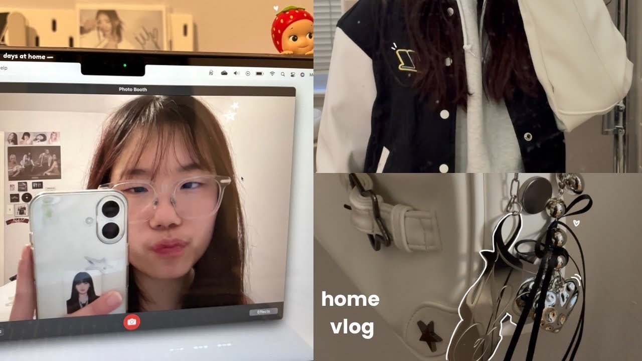 winter days at home vlog☁️ : album unboxings, applying to internships, last day of winter class