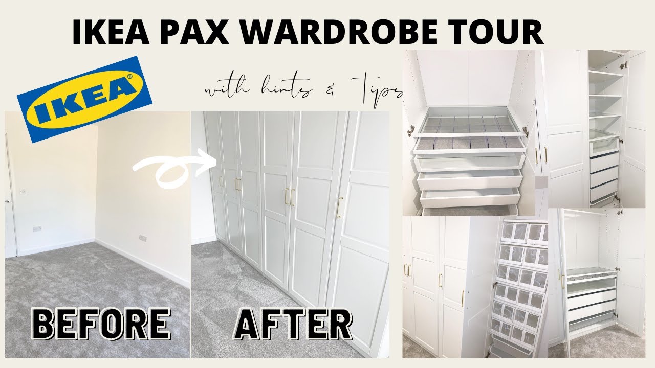 IKEA PAX WARDROBE TOUR  - Reveal, Hints & Tips