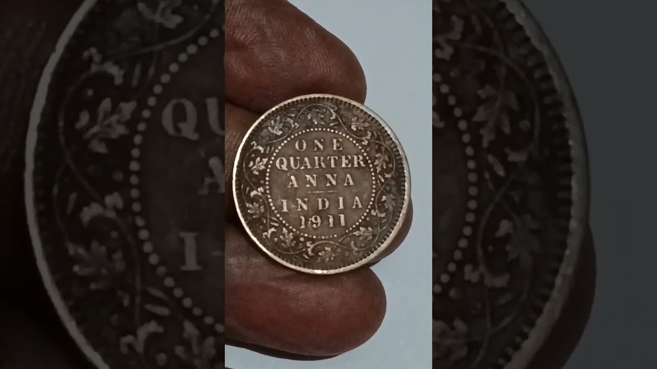 rare 1911 one quarter anna#collectible#shorts feed