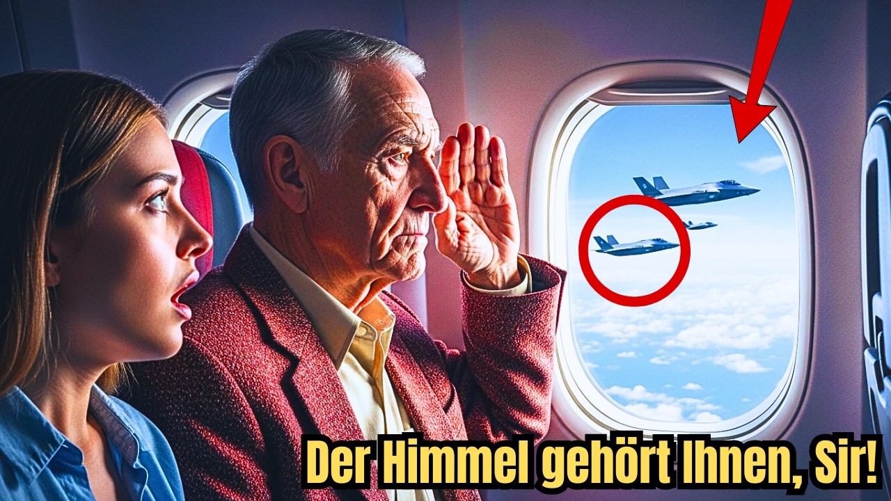 Der alte Mann saß nur auf Platz 16A–bis sein Rufzeichen die F-35-Piloten in der Luft salutieren ließ