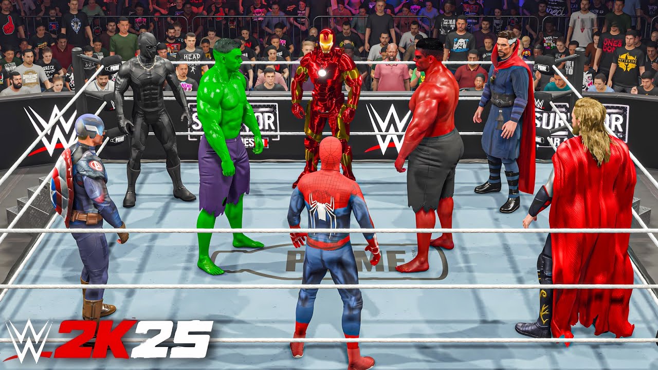 Я выставил всех Мстителей в матче «Королевская битва» — WWE 2K25