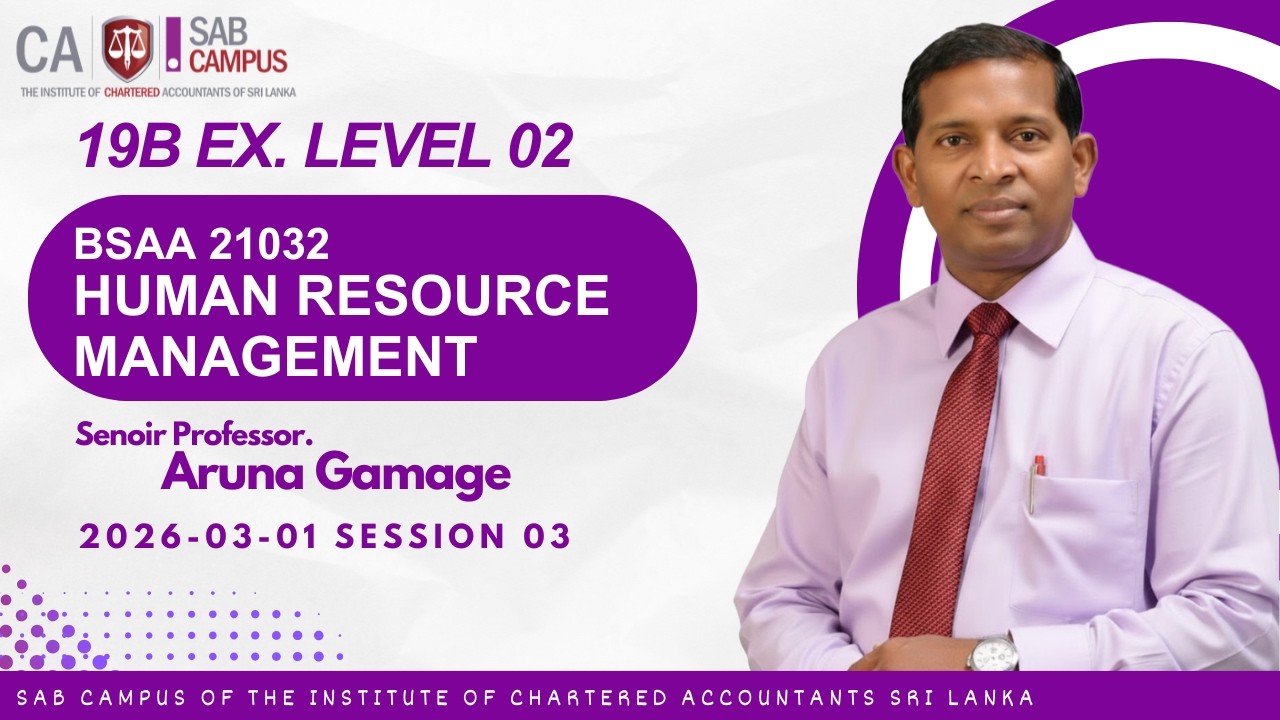 BSAA 21032 Human Resource Management - 19B EX 2026.03.01 @sabcampus