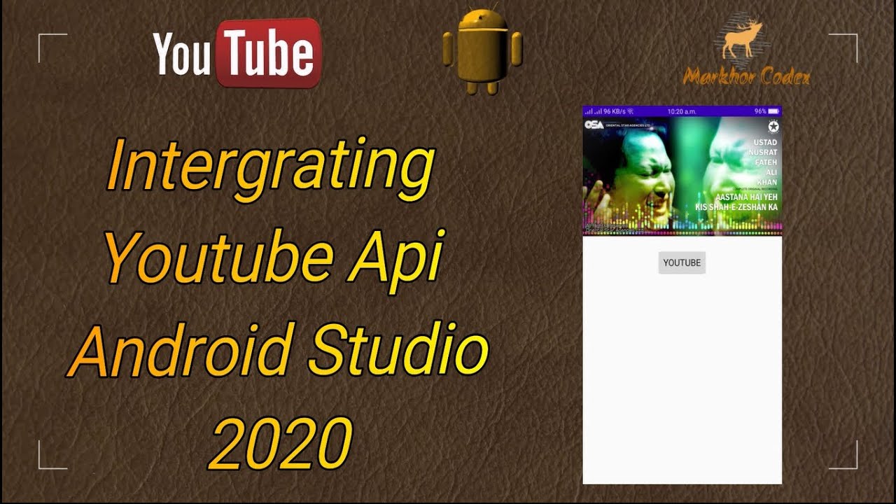 Integrating Youtube Api into Android Studio | Play video on Youtube Player android app solved 2020