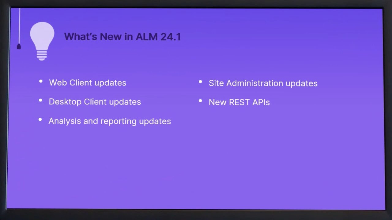 What's New in ALM 24.1
