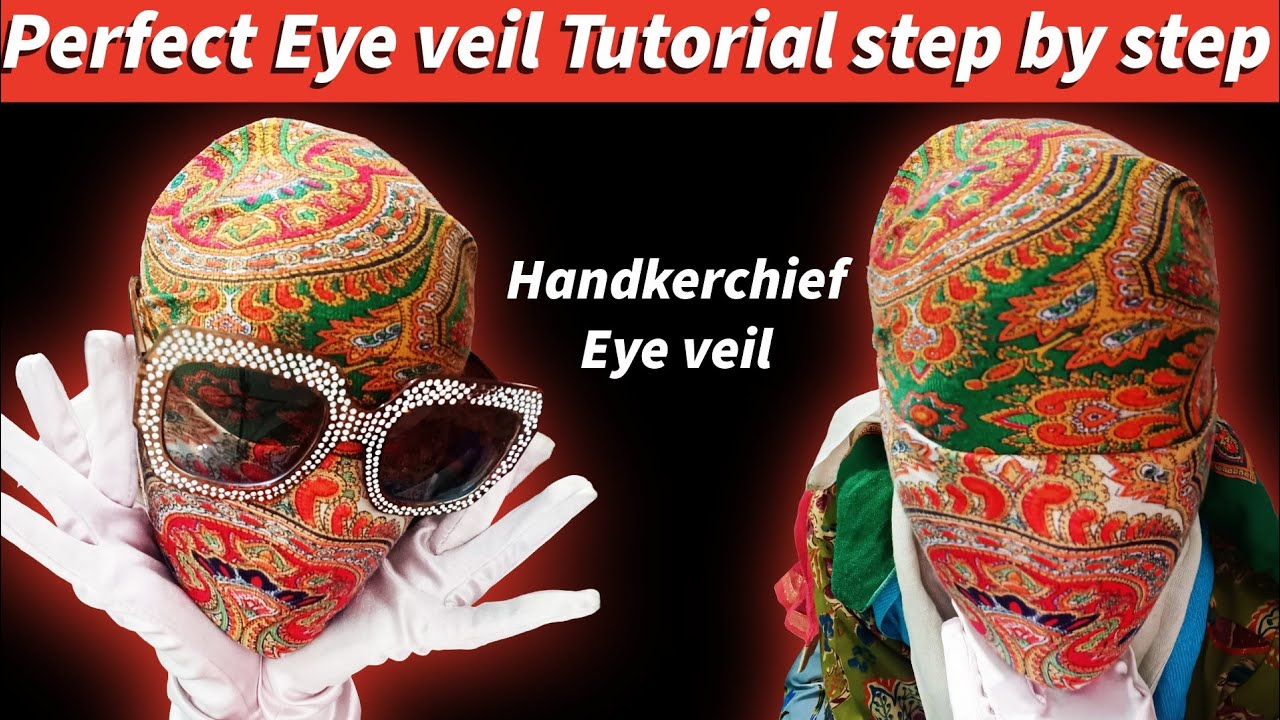 Perfect Eye veil Tutorial step by step guide/ How to make Eye Veil Face Cover/#how #eyes #veil 