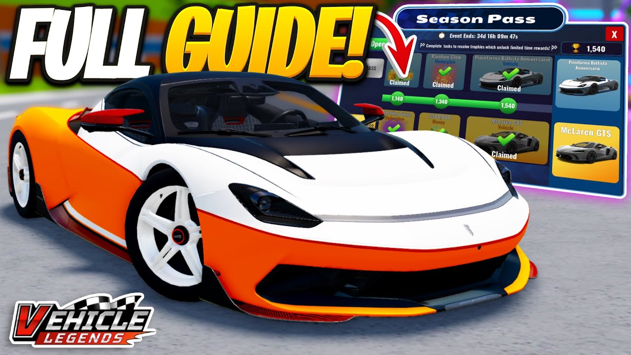 Как пройти событие сезонного пропуска в Vehicle Legends! (БЕСПЛАТНЫЕ НАГРАДЫ)