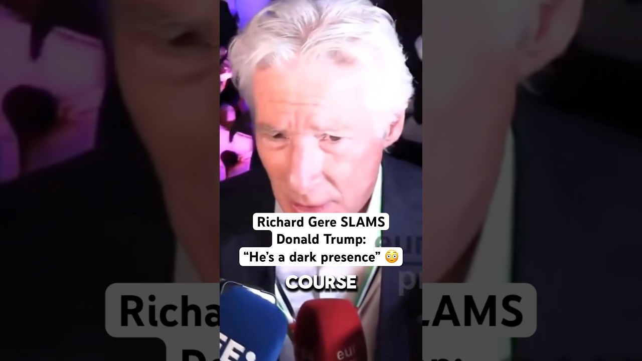 Richard Gere SLAMS Trump wow #richardgere #trump #democrats
