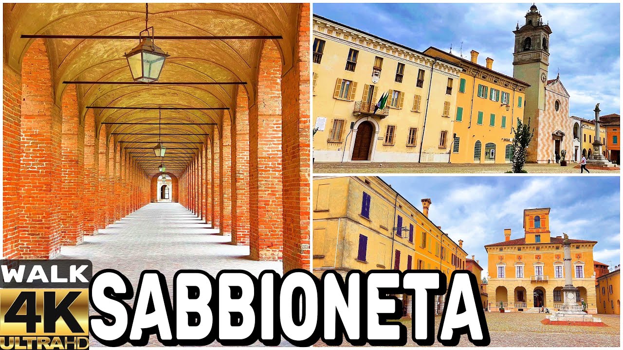 [4K] 🇮🇹 SABBIONETA -THE LITTLE ATHENS, MANTOVA ITALY WALKING TOUR.UNESCO WORLD HERITAGE CITY