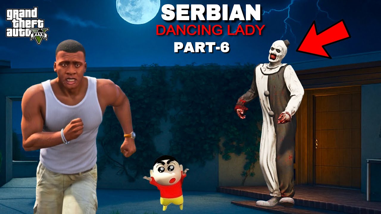 GTA V : Franklin & Shinchan Find SERBIAN DANCING LADY in GTA 5 ( Part-6 ) in Telugu