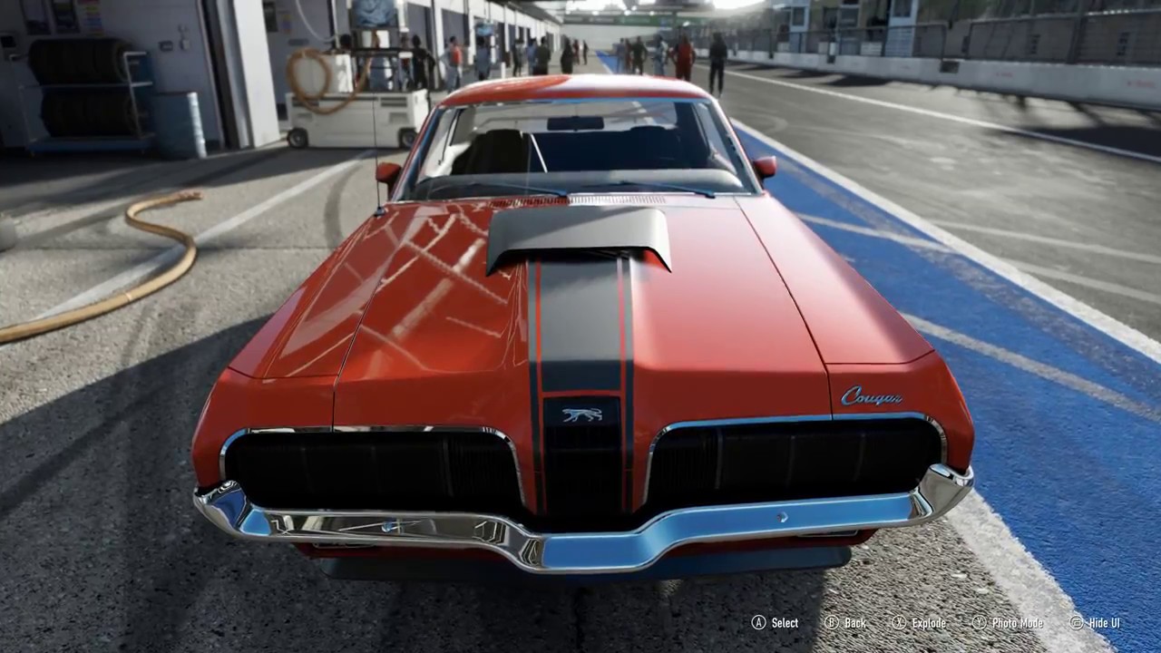 FORZA Motorsport 7 - 1970 Mercury Cougar Eliminator - Car Show Speed Crash Test .