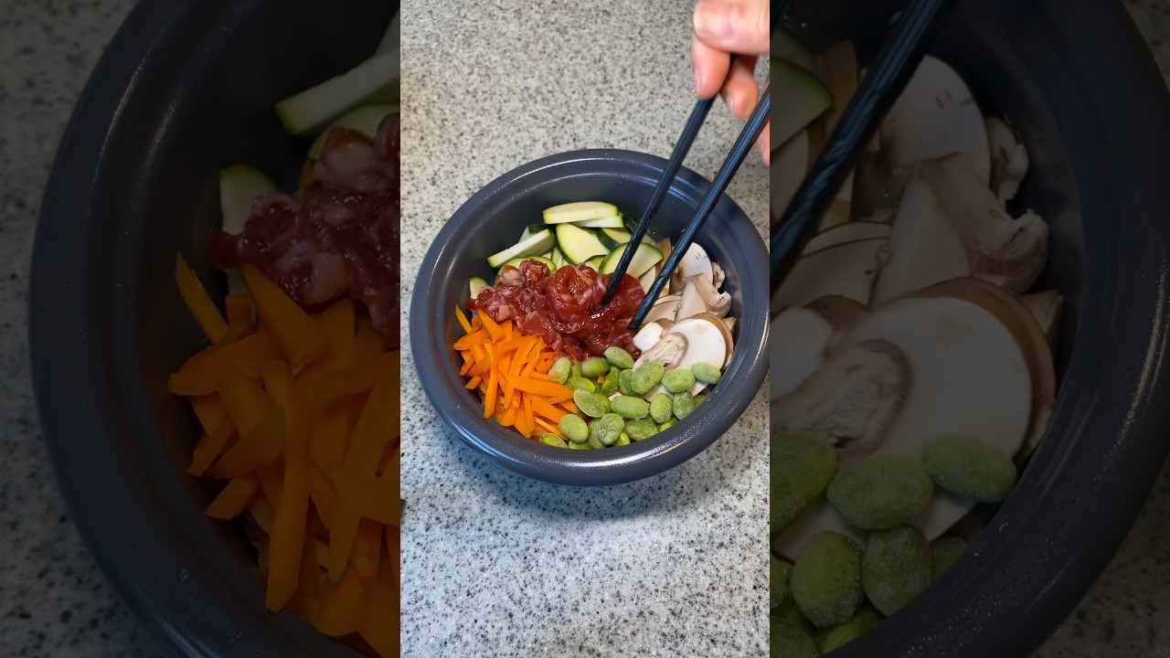 Rice cooker under 20$ #cooking #ricecooker #bibimbap #fyp #shorts #recipe #easyrecipe