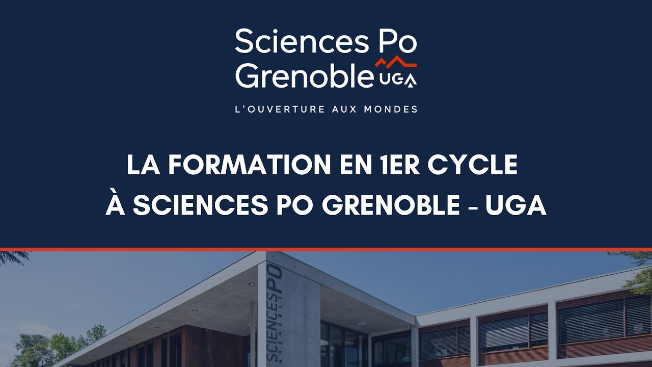 La formation en 1er cycle à Sciences Po Grenoble - UGA