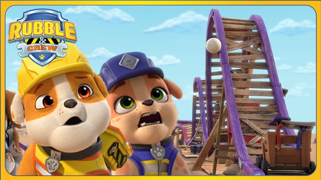 Unsafe Roller Coaster | Rubble and Crew | Cartoons for Kids