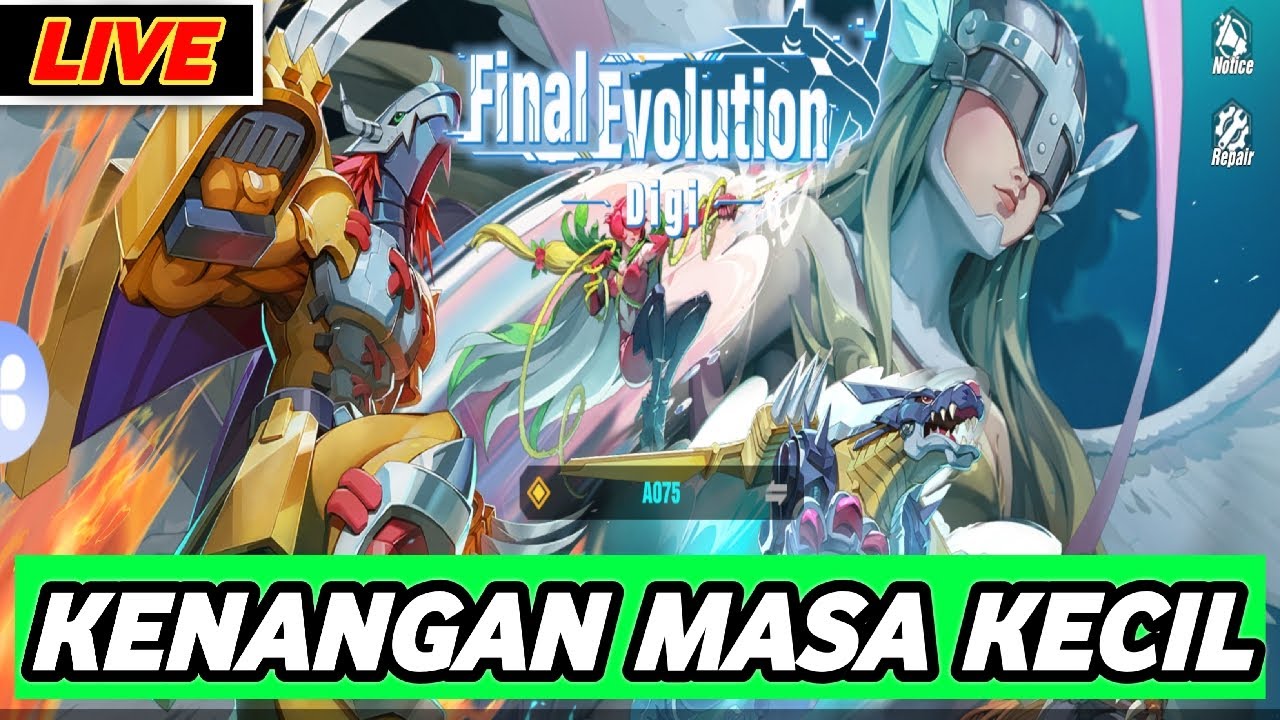 MENGENANG ANIME MASA KECIL DENGAN MAIN GAMENYA 😎 - Digimon Adventure Final Evolution (Live-01)