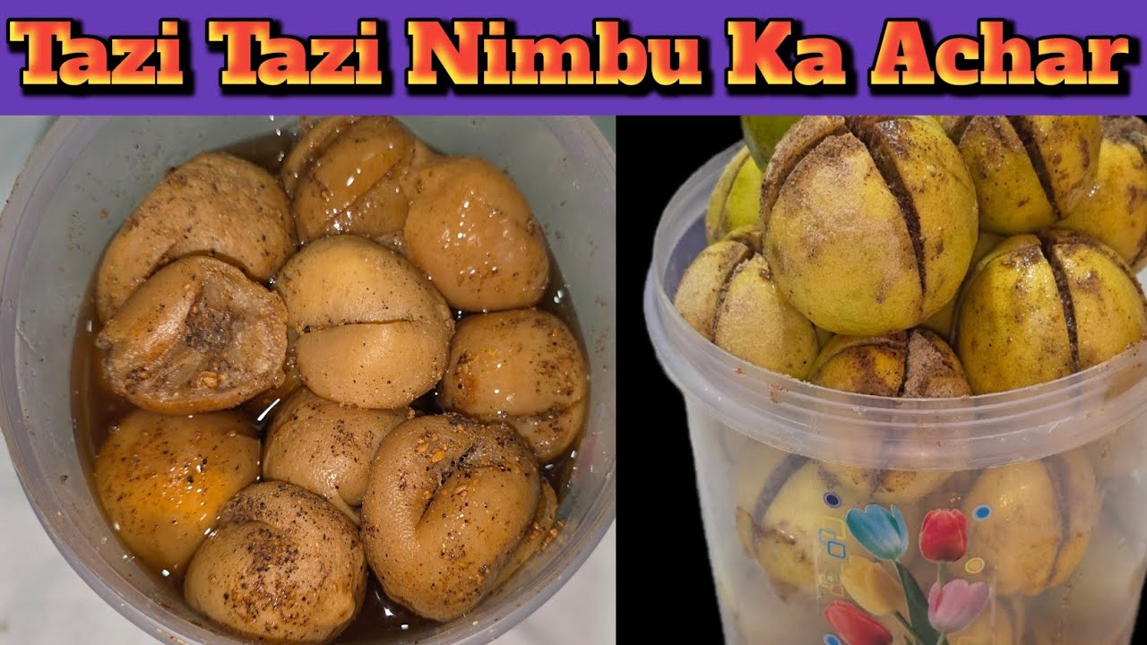 Nimbu Ka Achar Banane Ka Aasan Tarika Perfect Nimbu Achar @Cookwithaasifa 