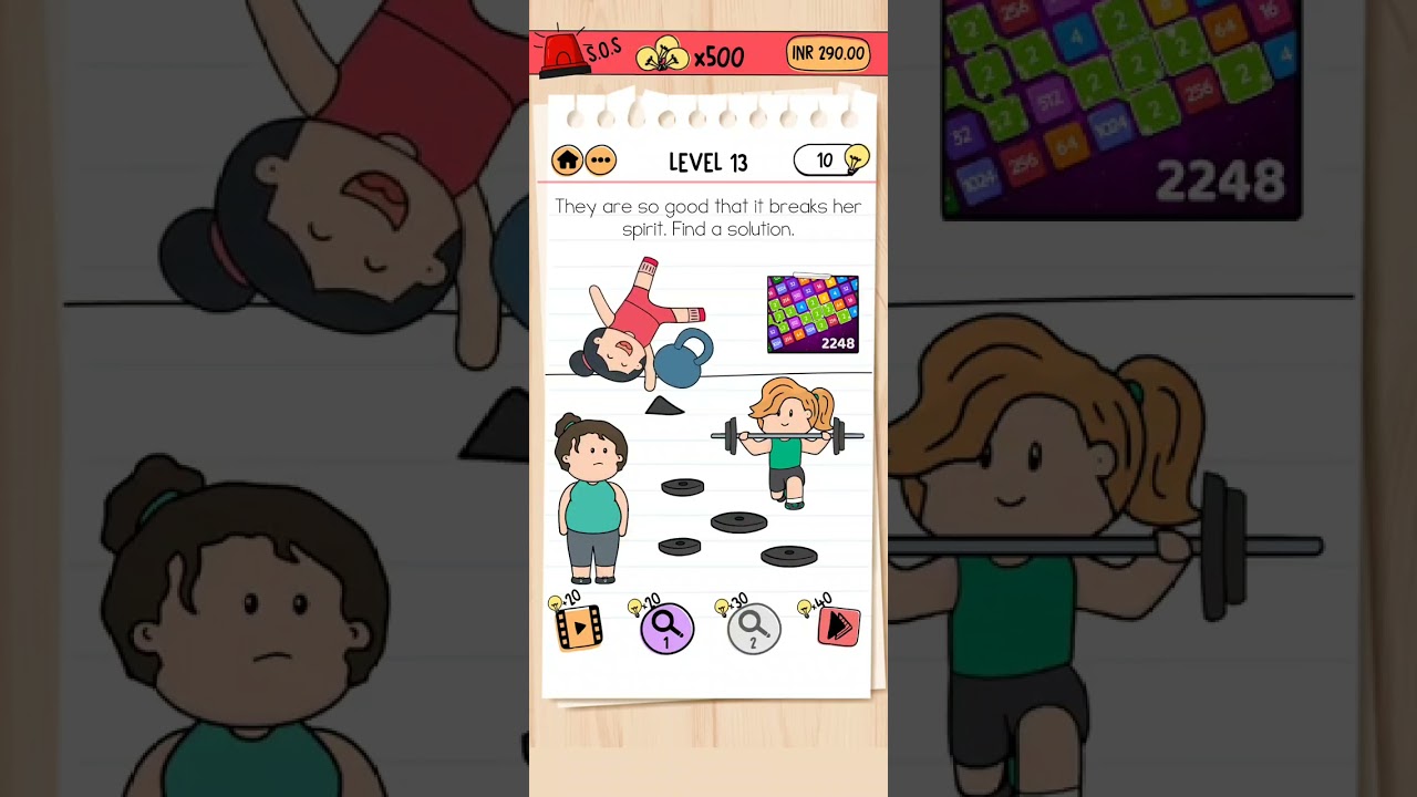 Brain Test 2: Tricky Stories - Fitness with Cindy | All Solved Levels Walkthrough