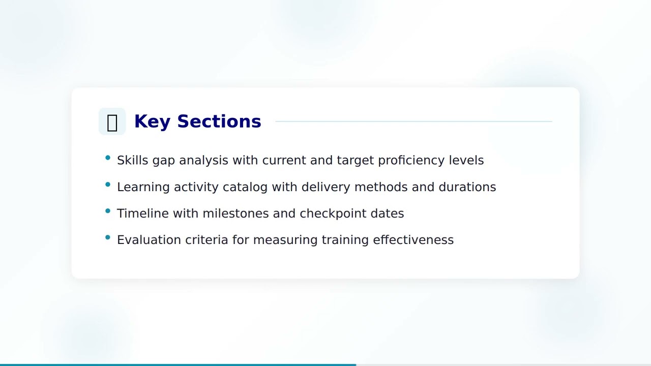 Training Plan Template - Free Downloadable HR Template