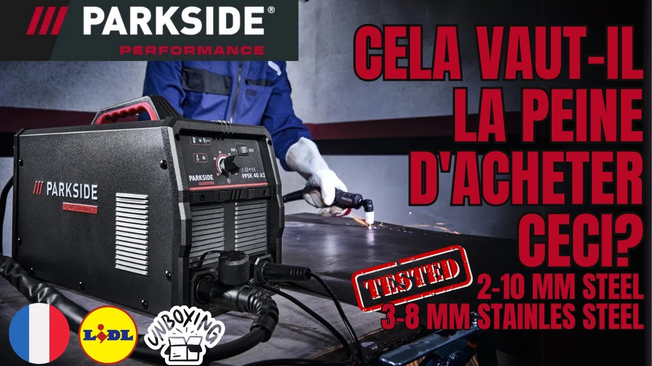 D&Eacute;COUPEUR PLASMAAVEC COMPRESSEUR PARKSIDE PERFORMANCE PPSK 40 A2 FRANCE FRAN&Ccedil;AIS
