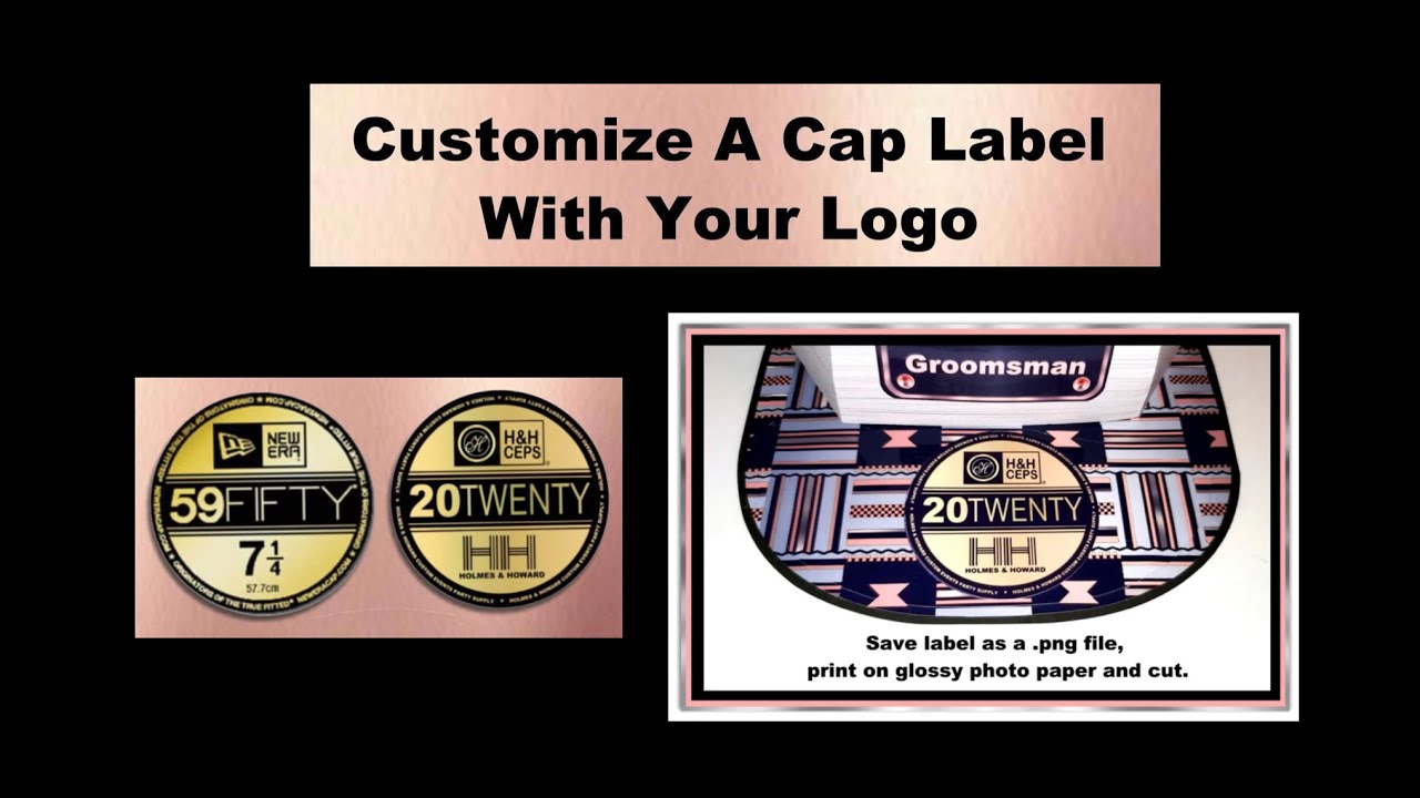 How To Customize A Baseball Cap Box Label With Your Logo