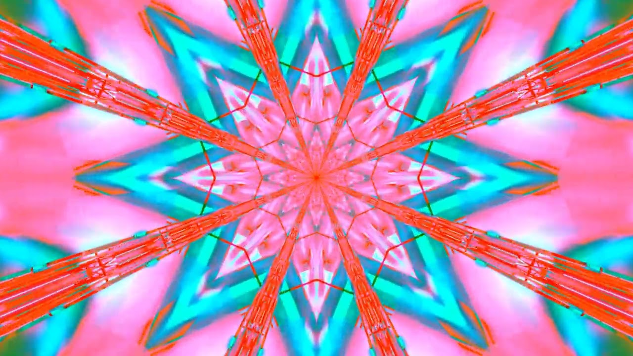 10 hours 4K UHD Neon Tunnel Screensaver Windows 10 - VJ Loop Visual 60fps Motion Background